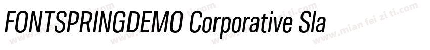 FONTSPRINGDEMO Corporative Slab Med字体转换